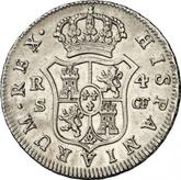 Reverse 4 Reales 1776 S CF