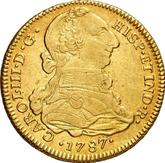 Obverse 4 Escudos 1787 IJ