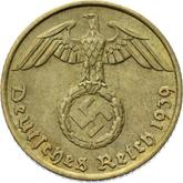 Reverse 5 Reichspfennig 1939 A