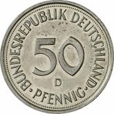 Obverse 50 Pfennig 1992 D