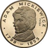 Reverse 100 Zlotych 1978 MW Pattern 200th Birthday of Adam Mickiewicz