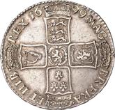 Reverse Halfcrown 1699 New large shields