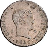 Obverse 4 Maravedís 1826 J
