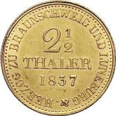 Reverse 2 1/2 Thaler 1837 B