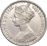 Obverse Florin 1865 WW Gothic