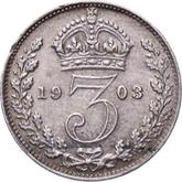 Reverse Threepence 1903