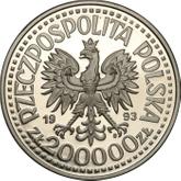 Obverse 200000 Zlotych 1993 MW Pattern Casimir IV Jagiellon