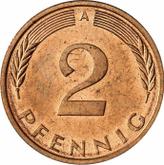 Obverse 2 Pfennig 1991 A