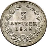 Reverse 3 Kreuzer 1835