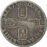 Reverse Shilling 1700 Fifth laureate bust