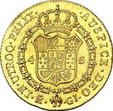 Reverse 4 Escudos 1815 M GJ