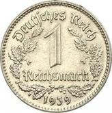 Obverse 1 Reichsmark 1939 J