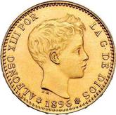 Obverse 20 Pesetas 1896 MPM