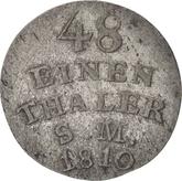 Reverse 1/48 Thaler 1810
