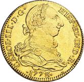 Obverse 4 Escudos 1773 S CF