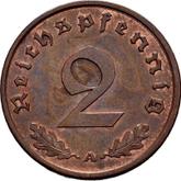Obverse 2 Reichspfennig 1938 A