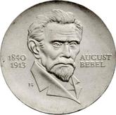 Obverse 20 Mark 1973 August Bebel