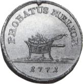 Reverse 1 Zloty (4 Grosze) 1771 Pattern
