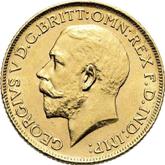Obverse Sovereign 1912 BM