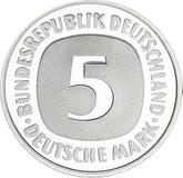 Obverse 5 Mark 1985 D