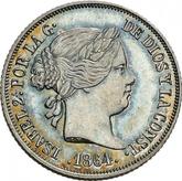 Obverse 2 Reales 1864