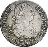 Obverse 2 Reales 1789 M MF