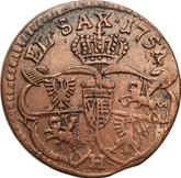 Reverse 1 Grosz 1754 Crown