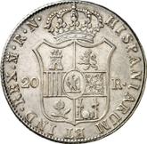 Reverse 20 Reales 1813 M RN