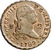 Obverse 2 Maravedís 1789