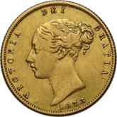 Obverse Half Sovereign 1873 M Coat of arms