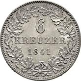 Reverse 6 Kreuzer 1841