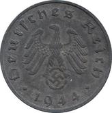 Reverse 10 Reichspfennig 1944 F