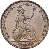 Reverse Farthing 1844 WW