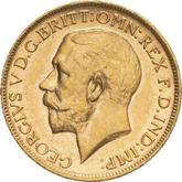 Obverse Sovereign 1928 M