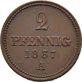 Reverse 2 Pfennig 1837 A