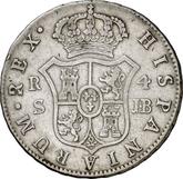 Reverse 4 Reales 1826 S JB