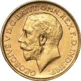 Obverse Sovereign 1919 M