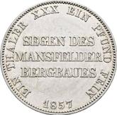 Reverse Thaler 1857 A Mining