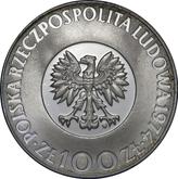 Obverse 100 Zlotych 1974 MW Nicolaus Copernicus