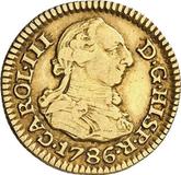 Obverse 1/2 Escudo 1786 S C