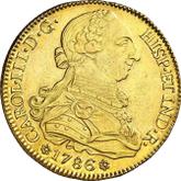 Obverse 8 Escudos 1786 S C