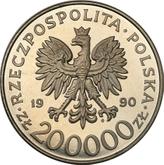 Obverse 200000 Zlotych 1990 MW Pattern Stefan Rowecki 'Grot'