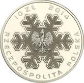Obverse 10 Zlotych 2014 MW Polish Olympic Team - Sochi 2014