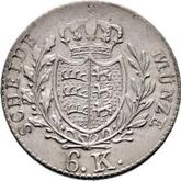 Reverse 6 Kreuzer 1837