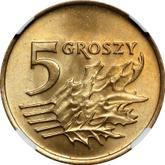 Reverse 5 Groszy 1993 MW