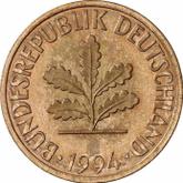 Reverse 2 Pfennig 1994 J