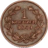 Reverse Kreuzer 1849