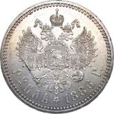 Reverse Rouble 1886 (АГ) Big head