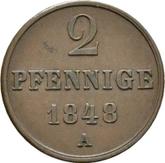 Reverse 2 Pfennig 1848 A