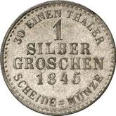Reverse Silber Groschen 1845